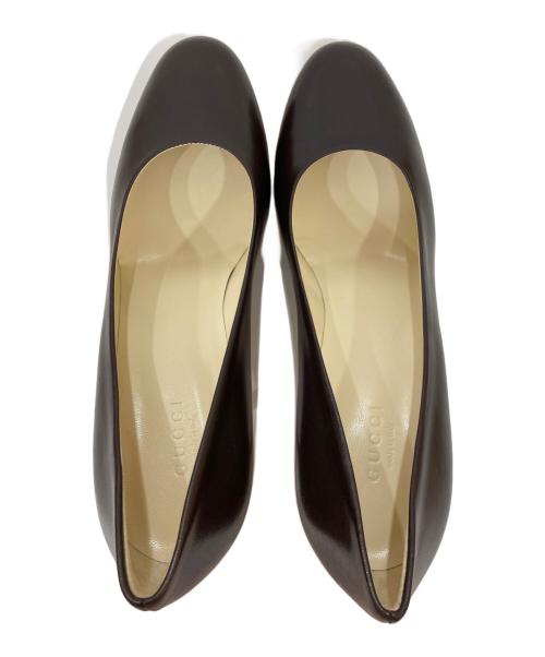 GUCCI（グッチ）GUCCI (グッチ) ハイヒールパンプス ブラウン サイズ:36Cの古着・服飾アイテム