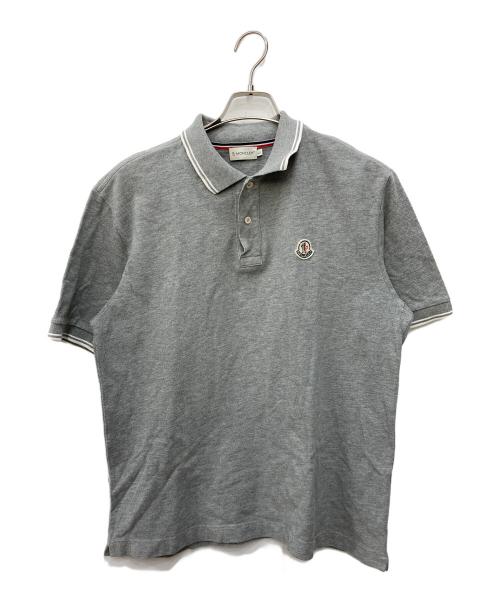 MONCLER（モンクレール）MONCLER (モンクレール) アイコンワッペンポロシャツ グレー サイズ:Ｌの古着・服飾アイテム