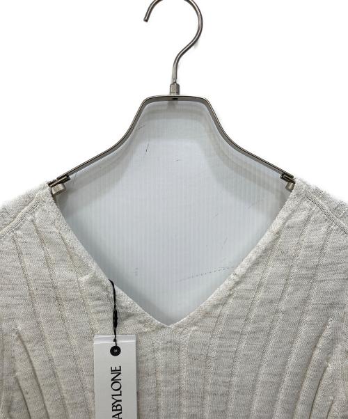 BABYLONE（バビロン）BABYLONE (バビロン) ニットフレアワンピース ベージュ サイズ:Freeの古着・服飾アイテム