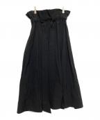 UNITED ARROWSユナイテッドアローズ）の古着「R/LI ギャザースカート」｜ブラック
