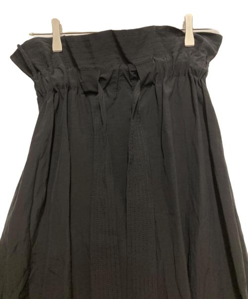 UNITED ARROWS（ユナイテッドアローズ）UNITED ARROWS (ユナイテッドアローズ) R/LI ギャザースカート ブラック サイズ:Sの古着・服飾アイテム