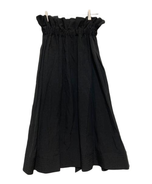 UNITED ARROWS（ユナイテッドアローズ）UNITED ARROWS (ユナイテッドアローズ) R/LI ギャザースカート ブラック サイズ:Sの古着・服飾アイテム