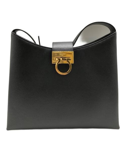 Salvatore Ferragamo（サルヴァトーレ フェラガモ）Salvatore Ferragamo (サルヴァトーレ フェラガモ) ガンチーニワンショルダーバッグ ブラックの古着・服飾アイテム