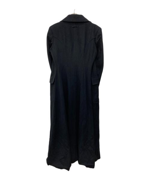 Jean Paul Gaultier homme（ジャンポールゴルチェオム）Jean Paul GAULTIER HOMME (ジャンポールゴルチェオム) スーパーロングダブルコート ブラック サイズ:48の古着・服飾アイテム