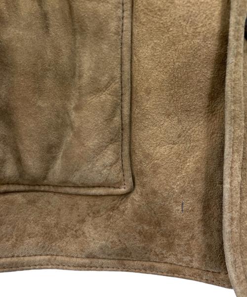 Schott（ショット）Schott (ショット) ショールカラームートンコート ブラウン サイズ:40の古着・服飾アイテム