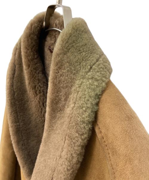 Schott（ショット）Schott (ショット) ショールカラームートンコート ブラウン サイズ:40の古着・服飾アイテム