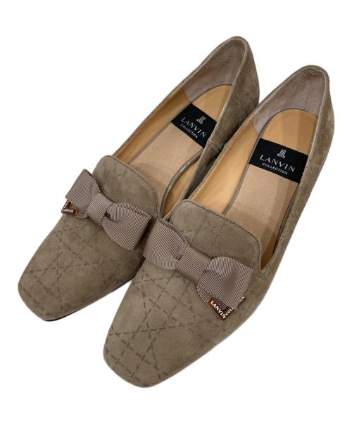LANVIN COLLECTION（ランバンコレクション）LANVIN COLLECTION (ランバンコレクション) リボンヒールパンプス ベージュ サイズ:23の古着・服飾アイテム