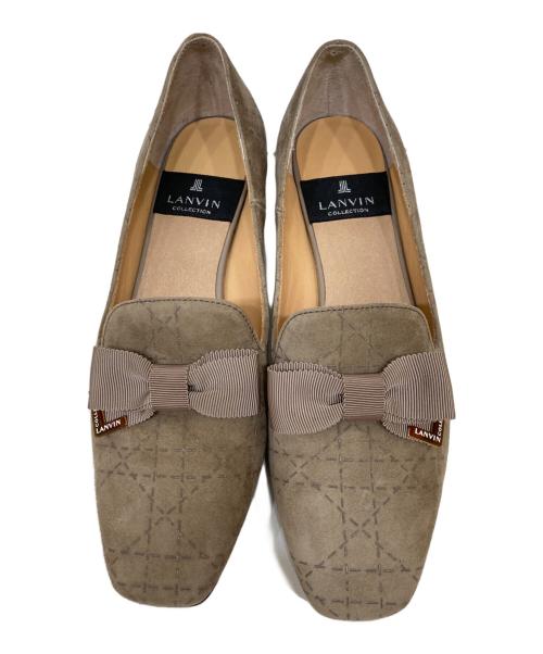 LANVIN COLLECTION（ランバンコレクション）LANVIN COLLECTION (ランバンコレクション) リボンヒールパンプス ベージュ サイズ:23の古着・服飾アイテム