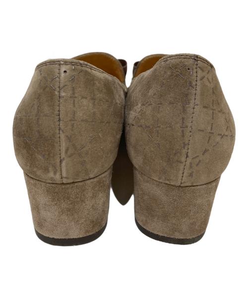 LANVIN COLLECTION（ランバンコレクション）LANVIN COLLECTION (ランバンコレクション) リボンヒールパンプス ベージュ サイズ:23の古着・服飾アイテム