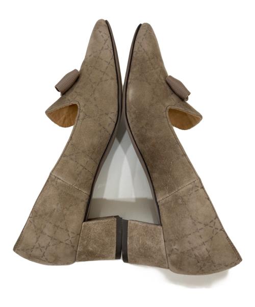 LANVIN COLLECTION（ランバンコレクション）LANVIN COLLECTION (ランバンコレクション) リボンヒールパンプス ベージュ サイズ:23の古着・服飾アイテム