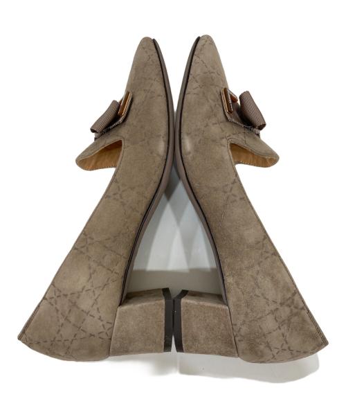 LANVIN COLLECTION（ランバンコレクション）LANVIN COLLECTION (ランバンコレクション) リボンヒールパンプス ベージュ サイズ:23の古着・服飾アイテム