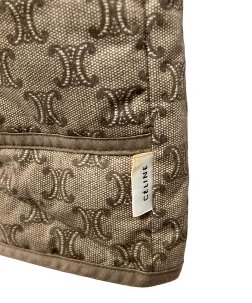 CELINE（セリーヌ）CELINE (セリーヌ) トリオンフ柄ダウンベスト ブラウン サイズ:不明の古着・服飾アイテム