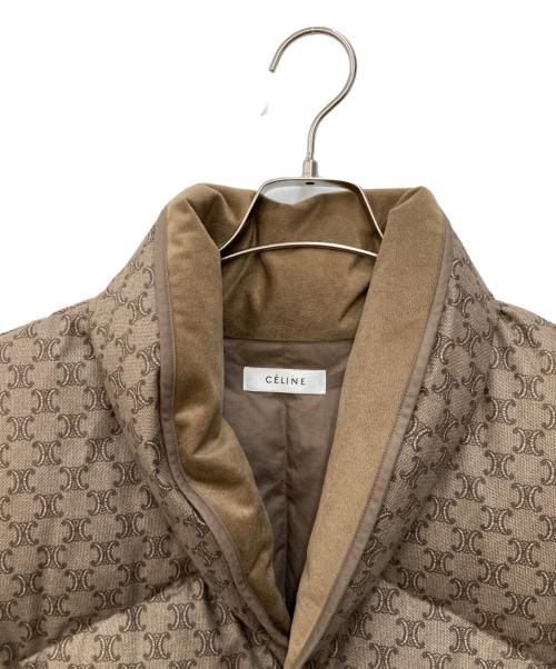 CELINE（セリーヌ）CELINE (セリーヌ) トリオンフ柄ダウンベスト ブラウン サイズ:不明の古着・服飾アイテム