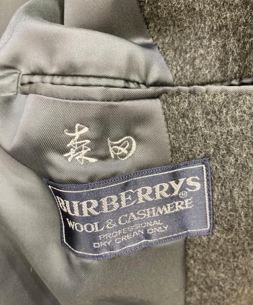 Burberry's（バーバリー）Burberry's (バーバリーズ) カシミヤ混ステンカラーウールコート グレー サイズ:不明の古着・服飾アイテム