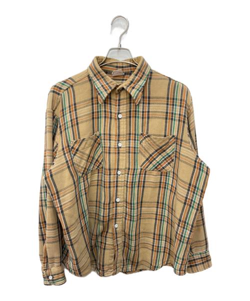 big mac（ビッグマック）BIG MAC (ビッグマック) ネルシャツ ベージュ サイズ:XLの古着・服飾アイテム