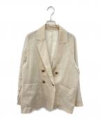 Nobleノーブル）の古着「ソフトオーガンジーシアージャケット 2」｜ベージュ