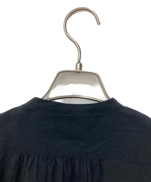 YLEVE（イレーヴ）YLEVE (イレーヴ) CUPRA COTTON TENCEL LAWN RUFFLED BL ブラック サイズ:Mの古着・服飾アイテム