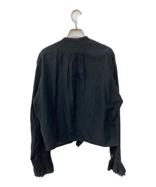 YLEVE（イレーヴ）YLEVE (イレーヴ) CUPRA COTTON TENCEL LAWN RUFFLED BL ブラック サイズ:Mの古着・服飾アイテム