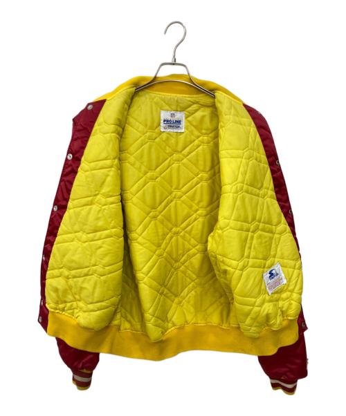 AUTHENTIC PRO LINE by STARTER（スターター）AUTHENTIC PRO LINE by STARTER (スターター) 90’s 「REDSKINS」スタジャン レッド サイズ:Ｌの古着・服飾アイテム