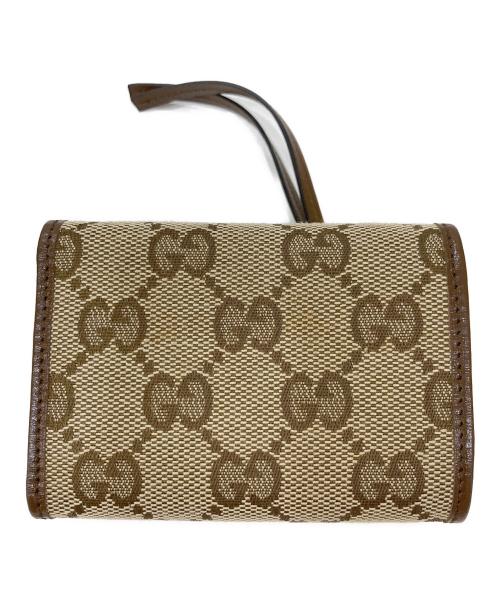 GUCCI（グッチ）GUCCI (グッチ) BALENCIAGA (バレンシアガ) The Hacker Neo Classic Wallet ブラウンの古着・服飾アイテム