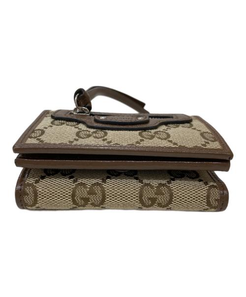 GUCCI（グッチ）GUCCI (グッチ) BALENCIAGA (バレンシアガ) The Hacker Neo Classic Wallet ブラウンの古着・服飾アイテム