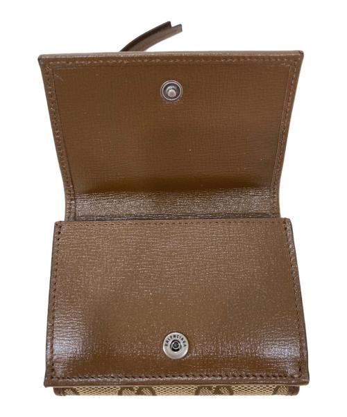 GUCCI（グッチ）GUCCI (グッチ) BALENCIAGA (バレンシアガ) The Hacker Neo Classic Wallet ブラウンの古着・服飾アイテム