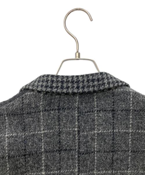BEAUTY&YOUTH（ビューティーアンドユース）BEAUTY&YOUTH (ビューティーアンドユース) Harris Tweed (ハリスツイード) クレイジー チェスターコート グレー サイズ:Ｌの古着・服飾アイテム