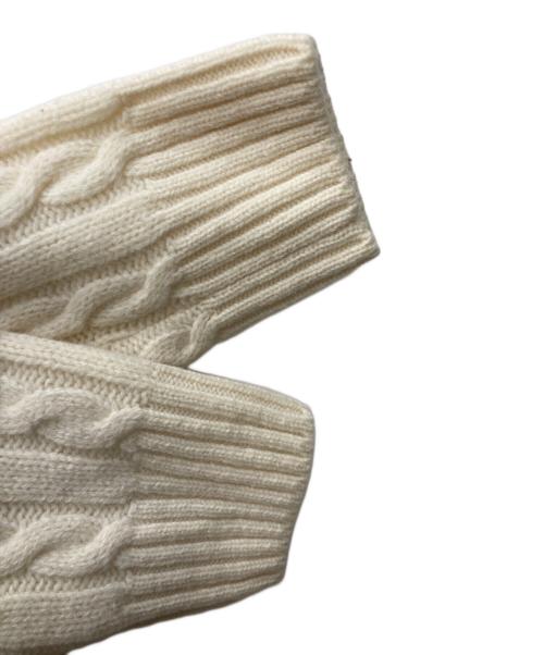 Zanone（ザノーネ）Zanone (ザノーネ) チルデンニット ホワイト×レッド サイズ:48の古着・服飾アイテム