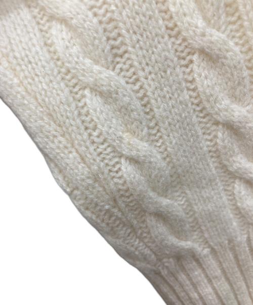 Zanone（ザノーネ）Zanone (ザノーネ) チルデンニット ホワイト×レッド サイズ:48の古着・服飾アイテム