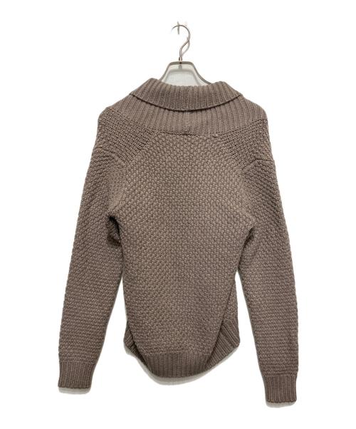 Drumohr（ドルモア）Drumohr (ドルモア) ショールカラーダブルカーディガン ブラウン サイズ:44の古着・服飾アイテム