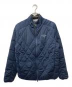 ）の古着「ストレッチフルジップ中綿ブルゾン」｜ネイビー