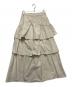 RAY BEAMS (レイ ビームス) タフタ ギャザー ティアード スカート ベージュ サイズ:1：4000円