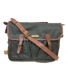 POLO RALPH LAUREN（ポロ・ラルフローレン）の古着「オイルドメッセンジャーバッグ」｜オリーブ