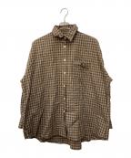 ）の古着「チェックシャツ」｜ブラウン
