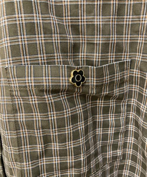 MARY QUANT（マリークヮント）MARY QUANT (マリークヮント) チェックシャツ ブラウン サイズ:FREEの古着・服飾アイテム