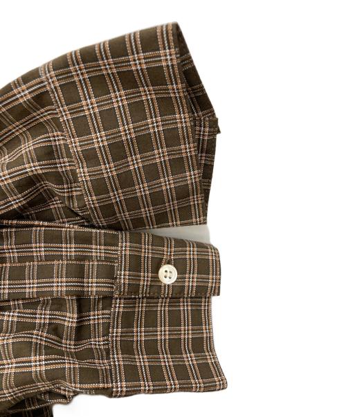 MARY QUANT（マリークヮント）MARY QUANT (マリークヮント) チェックシャツ ブラウン サイズ:FREEの古着・服飾アイテム
