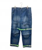 MARITHE+FRANCOIS GIRBAUDマリテフランソワジルボー）の古着「シャトルパンツ」｜インディゴ