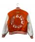 A FEW GOOD KIDS (アフューグッドキッズ) LOGO BASEBALL STADIUM JACKET ホワイト×オレンジ サイズ:S：8000円