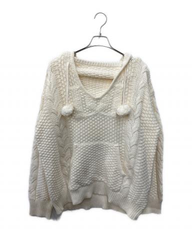 中古・古着通販】Darich (ダーリッチ) ケーブルDDロゴVネックニット