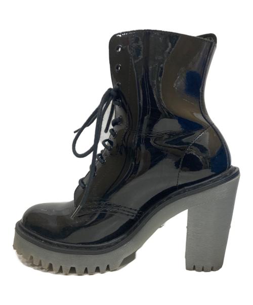 Dr.Martens（ドクターマーチン）Dr.Martens (ドクターマーチン) エナメルブーツ ブラック サイズ:6の古着・服飾アイテム