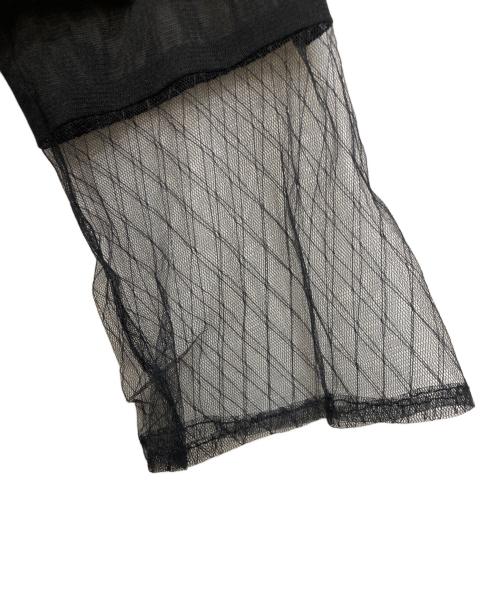 callarus（カラス）callarus (カラス) 黒のレースシースルードレス ブラウン サイズ:Mの古着・服飾アイテム