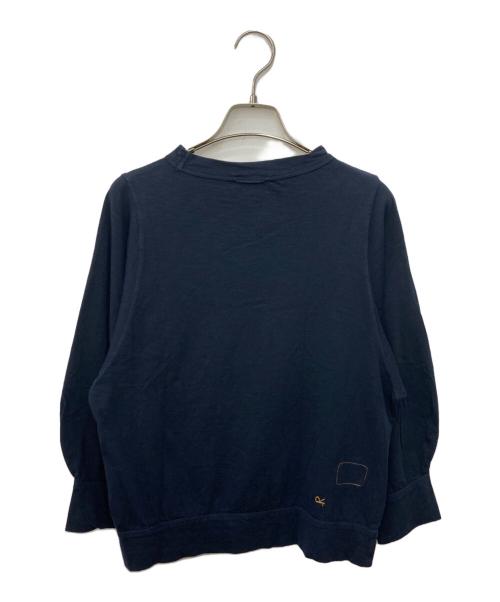45R（フォーティファイブ・アール）45R (フォーティファイブ・アール) スーピマ天竺のパフTシャツ ネイビー サイズ:2の古着・服飾アイテム
