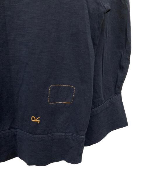 45R（フォーティファイブ・アール）45R (フォーティファイブ・アール) スーピマ天竺のパフTシャツ ネイビー サイズ:2の古着・服飾アイテム