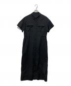 SOEJUソージュ）の古着「ロングシャツワンピース」｜ブラック