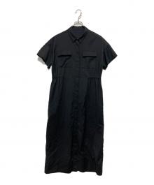 SOEJU（ソージュ）の古着「ロングシャツワンピース」｜ブラック
