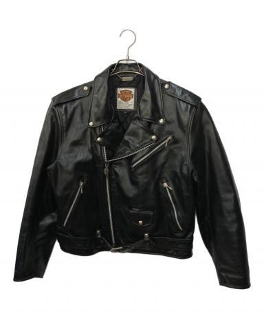 希少美品　ハーレーダビッドソン　シングルライダースジャケット　ホースハイド　黒 中古・古着通販】HARLEY-DAVIDSON (ハーレーダビッドソン) ホース
