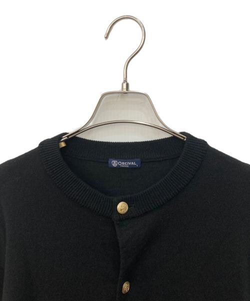 ORCIVAL（オーシバル）ORCIVAL (オーシバル) メタルボタンカーディガン ブラック サイズ:1の古着・服飾アイテム