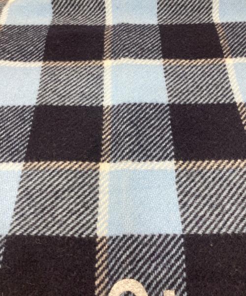 Acne studios（アクネ ストゥディオス）ACNE STUDIOS (アクネ ストゥディオス) チェックストール ブルーの古着・服飾アイテム