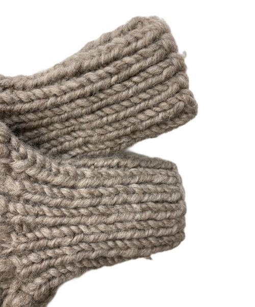 BABYLONE（バビロン）BABYLONE (バビロン) ハンドフォルムカーディガン ベージュ サイズ:FREEの古着・服飾アイテム