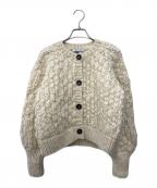 BABYLONEバビロン）の古着「ハンドフォルムカーディガン」｜ホワイト